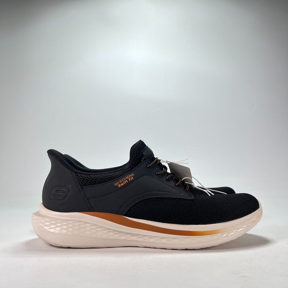 Skechers Hands Free Swift Fit Black Casual Shoes Sneakers 1961251 Men’s Size 12